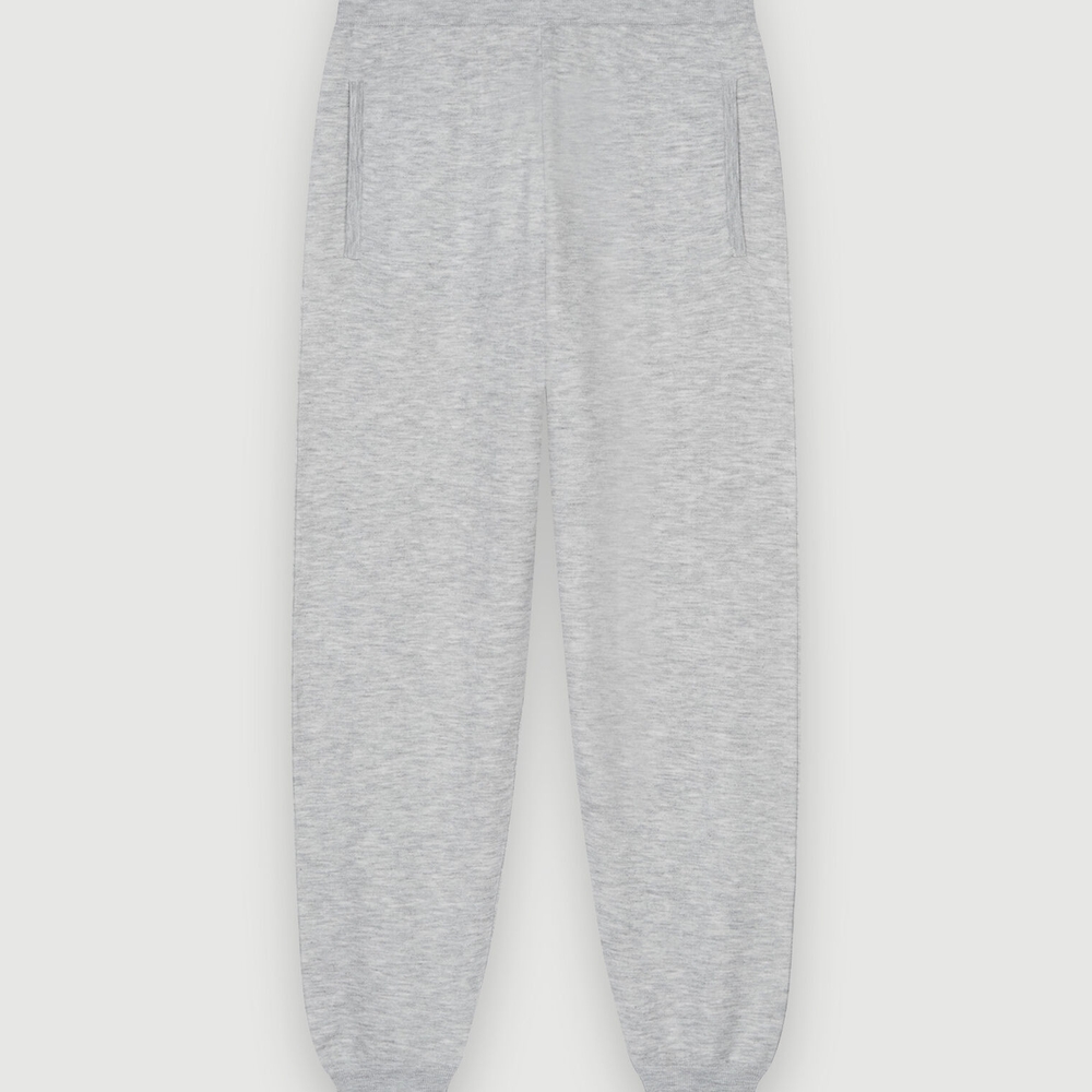 Mottled Fleeced Gray Jogger Sweatpants